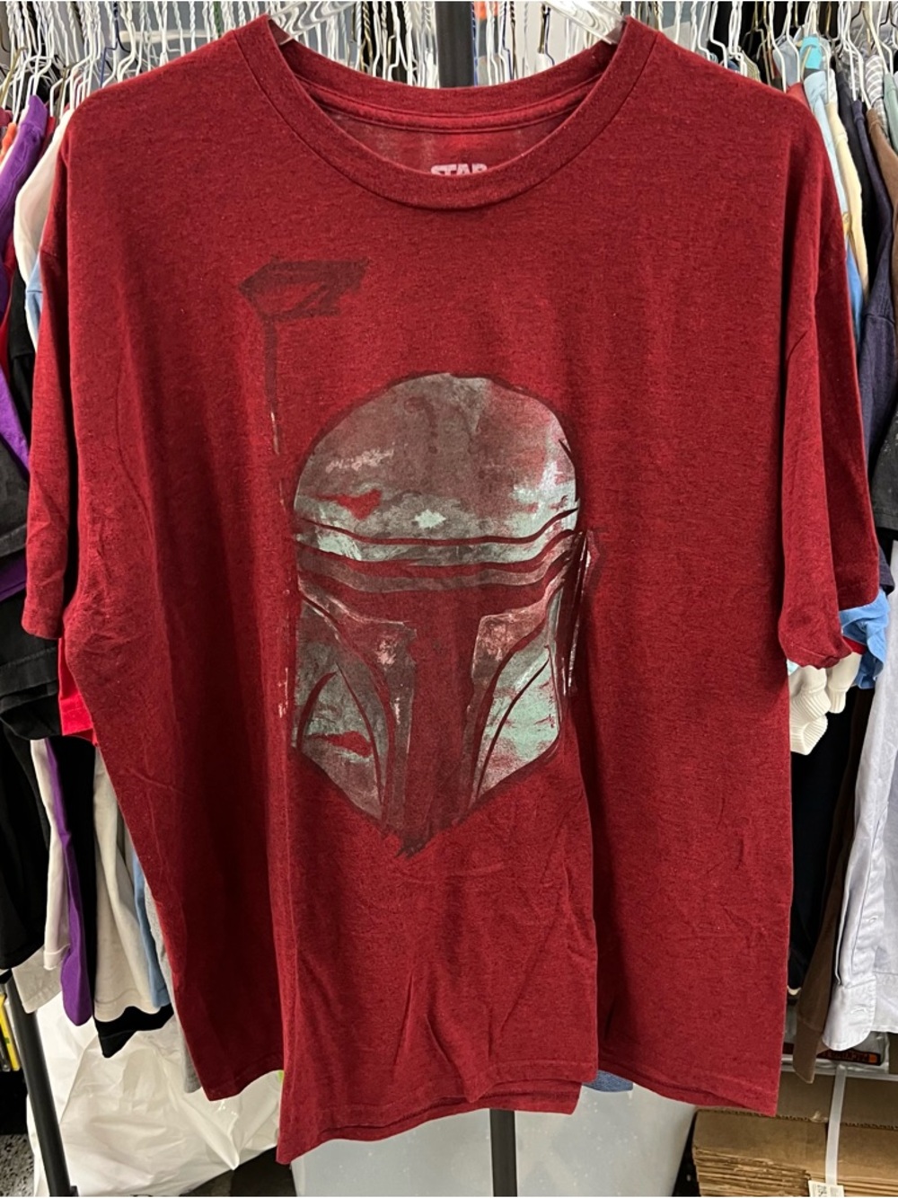 EUC Star Wars Official Boba Fett Red T-Shirt 2XL
